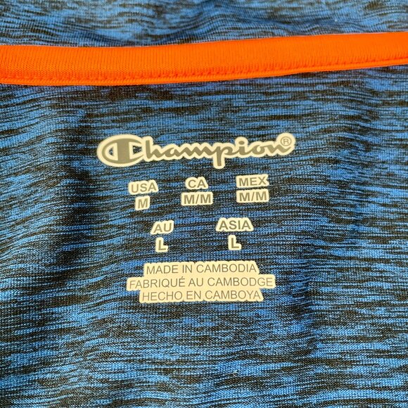 NEW Champion Full Zip Warm Up Athletic Jacket, Royal Blue/Black, Size M - Picture 6 of 8